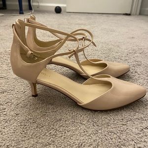 Nine West Beige/Nude Heels - Size 8